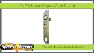 Mila Door Lock Case Coldseal Match Latch Reversal [upl. by Murtagh]