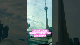 Gardiner expressway shutdown over the weekend in Toronto 🇨🇦Stay safe allyoutubeshorts shorts [upl. by Ynnej]