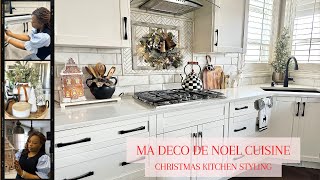 Ma deco de Noel Cuisine Christmas kitchen styling christmas 2024 idees deco Noeldecorate with me [upl. by Pepito]