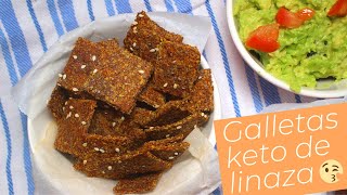 Galletas keto de linaza super facil libre de gluten y low carb [upl. by Boyd373]