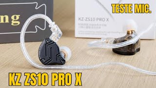 KZ ZS10 pro X  com Mic  vale a pena [upl. by Otrebile745]