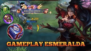 ESMERALDA SEMITANK EXP LANE  GAMEPLAY ESMERALDA  BUILD ESMERALDA TERSAKIT 2024  MLBB [upl. by Wanyen]