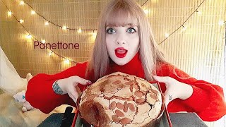 🇮🇹ITALIAN CHRISTMAS CAKE 🎁 PANETTONE MUKBANG 빠네또네 먹방 [upl. by Skelton]