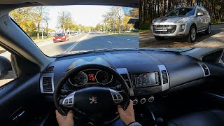 2009 Peugeot 4007 22 HDI 156 Hp  POV Test Drive povtestdrive [upl. by Ietta32]