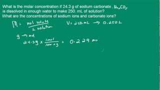 Molarity Calculations [upl. by Weasner]