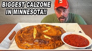 Rosallini’s 96oz Italian Calzone Challenge Is the Biggest in Minnesota [upl. by Artinad]