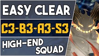 C3  B3  A3  S3  AFK Easy Strategy amp High End Squad 【Arknights】 [upl. by Ayenat]