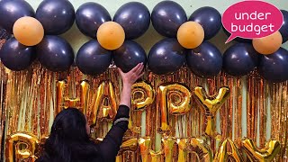 How To Decorate Home For Birthday Party Under Budget birthday decoration Idea  Birthday Decoration [upl. by Ogata]