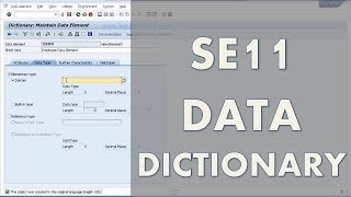 Learn SAP ABAP  SE11 Data Dictionary  Create A SAP Table [upl. by Canute683]