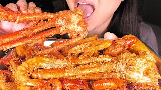 ASMR Spicy Seafood Boil TALKING FAIL Crab Shrimp Crawfish ASMR Eating Show  ASMR Phan [upl. by Anomahs]