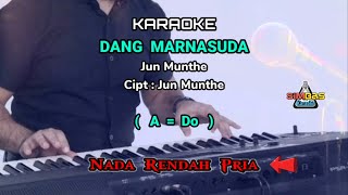 KARAOKE DANG MARNASUDA Nada Rendah Pria  Cowok  ADo   Jun Munthe  Lagu Batak Populer  Viral [upl. by Latonia]