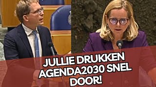 Van Houwelingen CONFRONTEERT minister Agenda2030 wordt snel DOORGEDRUKT [upl. by Emina575]