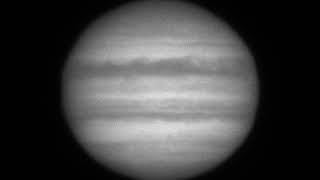 Jupiter with a Mewlon 300 through a blue filter g Very good seeing for an elevation of 18° [upl. by Ebbie999]