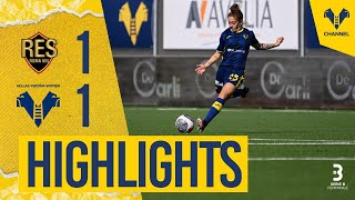 Highlights Serie B Femminile 202324  Res RomaHellas Verona Women [upl. by Ennire]