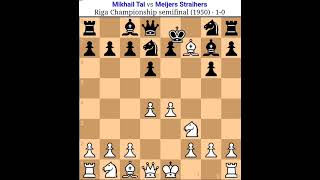 Mikhail Tal vs Meijers Straihers Tal Chess game Tal amazing sacrifice Tal famous chesstal [upl. by Roybn]