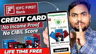 How To Apply IDFC Credit Card IDFC Bank Credit Card Apply Online Credit card without income proof [upl. by Ahsha]