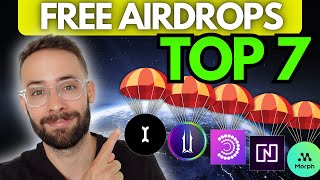 Top 7 FREE Crypto Airdrops Still Early [upl. by Keever]