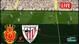 🔴LIVE Athetic Bilbao vs Mallorca • La Liga 202425 • GAMEPLAY PES 21 [upl. by Anaigroeg375]