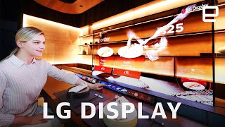 LG Displays transparent OLED screens and bendable TV at CES 2021 [upl. by Corel]