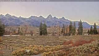 Teton Time Lapse of sunset viewed from Dornans on October 25 2024 [upl. by Sitoiyanap]