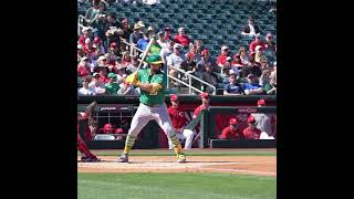 Shea LANGELIERS 1st Spring TRAINING 2024 Oakland sbvzla [upl. by Lance]