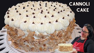 The most AMAZING Cannoli Cake Recipe American Cassata SECRET recipeRevealed [upl. by Aehr]