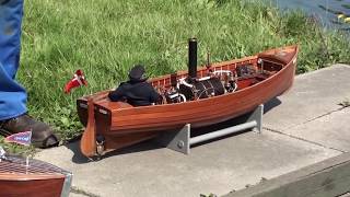 Live Steam model scale boat with amazing detail [upl. by Trebron]