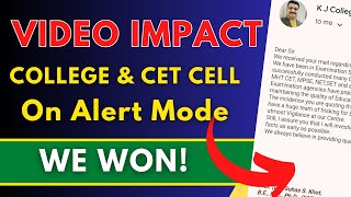 MHTCET 2024 COPY Case Update  Higher Authorities Said  Cheating In MHTCET 2024 Video Impact [upl. by Emyle]