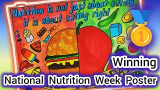 National Nutrition Week Poster drawing World Food Day drawing Healthy Diet chart DrawingFood chat [upl. by Karina938]