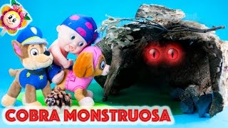 La PATRULLA CANINA Y LA COBRA MONSTRUOSA SOCORRO LA SERPIENTE SE COME AL BEBÉ Paw patrol español [upl. by Sewell500]