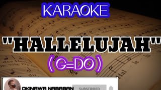 HALLELUJAH karaoke G  Do  Wanita  Woman  Subscribe ya 😊🙏GBU syalom [upl. by Singer]