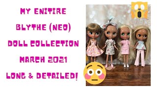 Entire Blythe Doll Collection Neo Size Doll Details and Review Stock Fakes and Customized [upl. by Rosaline]