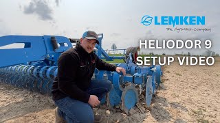 How to Setup a Lemken Heliodor 9 Disc [upl. by Jelle]