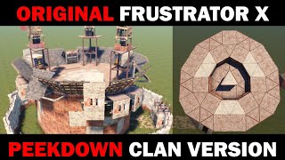 Original Frustrator X  Clan Version  Peekdowns  Rust Group Base Building [upl. by Nohtan789]