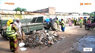 COMMUNE DE NDJAMENA  Opération de salubrité et de colmatage de lAvenue Felix Malloum [upl. by Ardnikal]