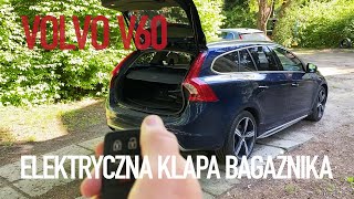 Montaż elektrycznej klapy bagażnika do Volvo V60 [upl. by Arehs327]