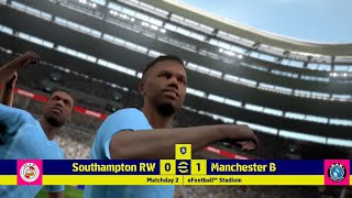 Manchester City vs Southampton  Konami E Football [upl. by Anitsirhc]