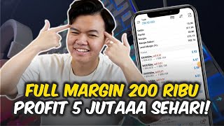 FULL MARGIN 200 RIBU MENJADI 5 JUTA  SCALPING FOREX UNTUK PEMULA [upl. by Trebleda]