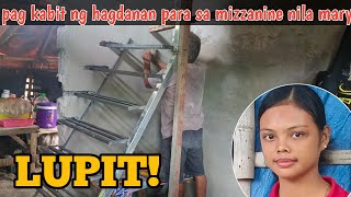 PART 20 PAG KABIT NG HAGDANAN PARA SA MIZZANINE NG BAHAY NI MARY [upl. by Halbert]