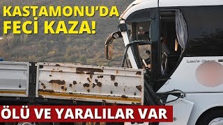 Kastamonuda Yolcu Otobüsü Tıra Çarptı Ölü ve Yaralılar Var [upl. by Horwitz]