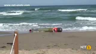 LA MARINA PERDE UN SILURO RITROVATO SULLA SPIAGGIA A MARINA [upl. by Iseabal]