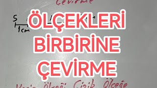 ÖLÇEKLERİ BİRBİRİNE ÇEVİRME ÇİZİK ÖLÇEĞİ KESİR ÖLÇEĞE KESİR ÖLÇEĞİ ÇİZİK ÖLÇEĞE ÇEVİRME [upl. by Gerti620]