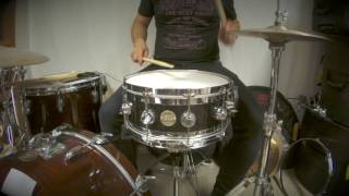 Angel hoop VS triple flanged DW Edge snare [upl. by Namdor346]