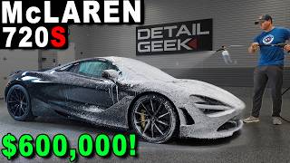 How To Prep A 600000 McLaren For A Car Show [upl. by Akimak]