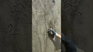 Stucco Skip troweling shorts educationalvideo educational learning stucco texture [upl. by Alvinia]