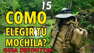 CÓMO ELEGIR TU MOCHILA GUIA DEFINITIVA [upl. by Hilly186]