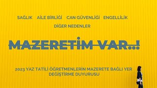 MAZERET TAYİNLERİ BAŞVURULAR NASIL YAPILIR HANGİ BELGELER İSTENİR NELERE DİKKAT EDİLİR [upl. by Suedaht]