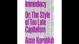 Conversation with Anna Kornbluh on Immediacy [upl. by Silecara]