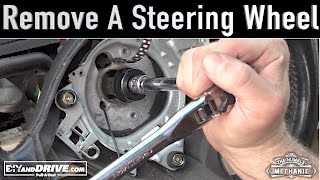 How To Remove a VW Steering Wheel  Salvage Yard Tips [upl. by Keever]