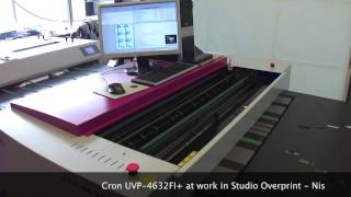 Cron UV CTP CTcP UVP4632FI at work in Studio Overprint  Nis [upl. by Enomad]